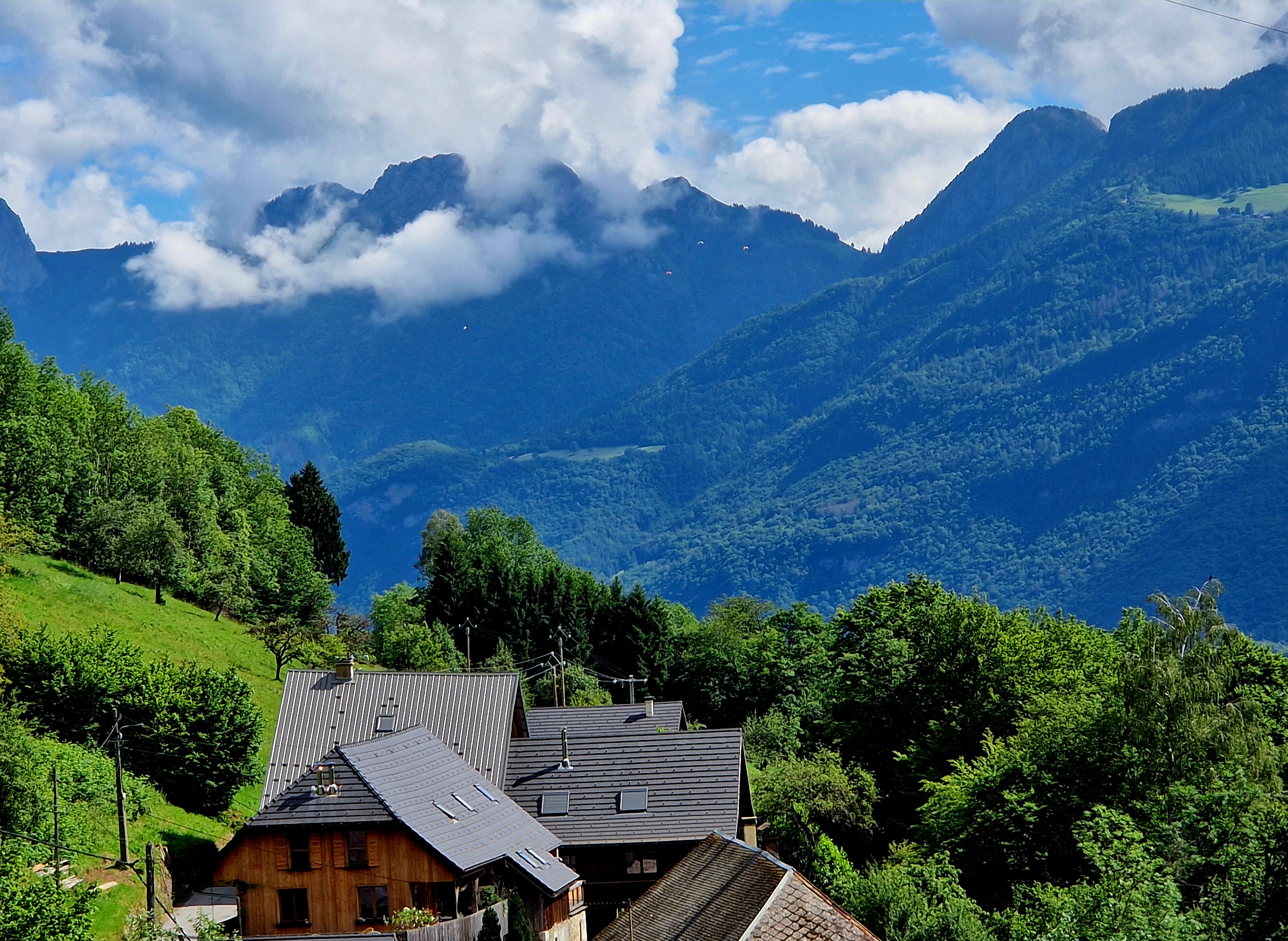 La vue depuis le chalet de Saury