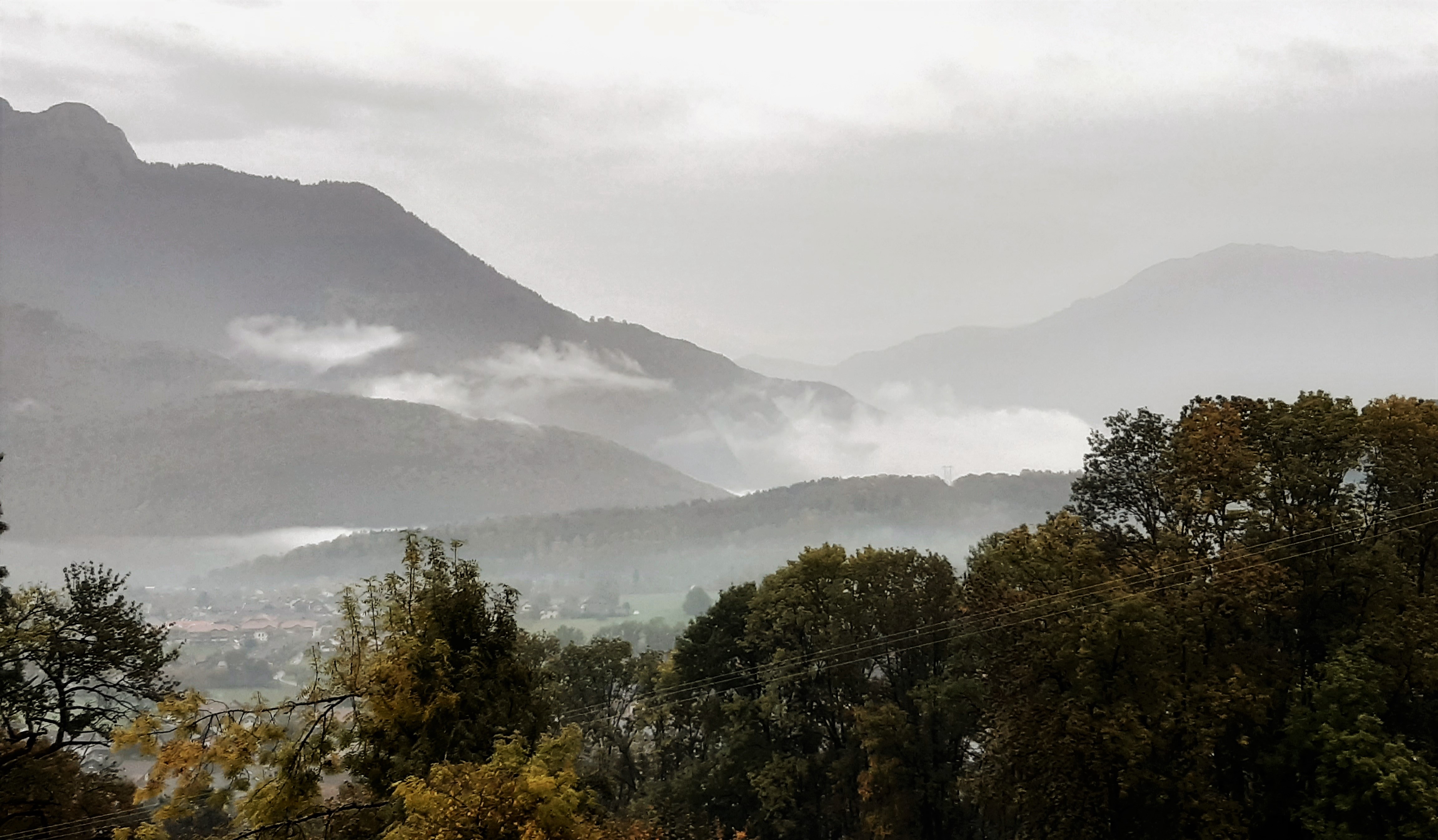 La vue depuis le chalet de Saury